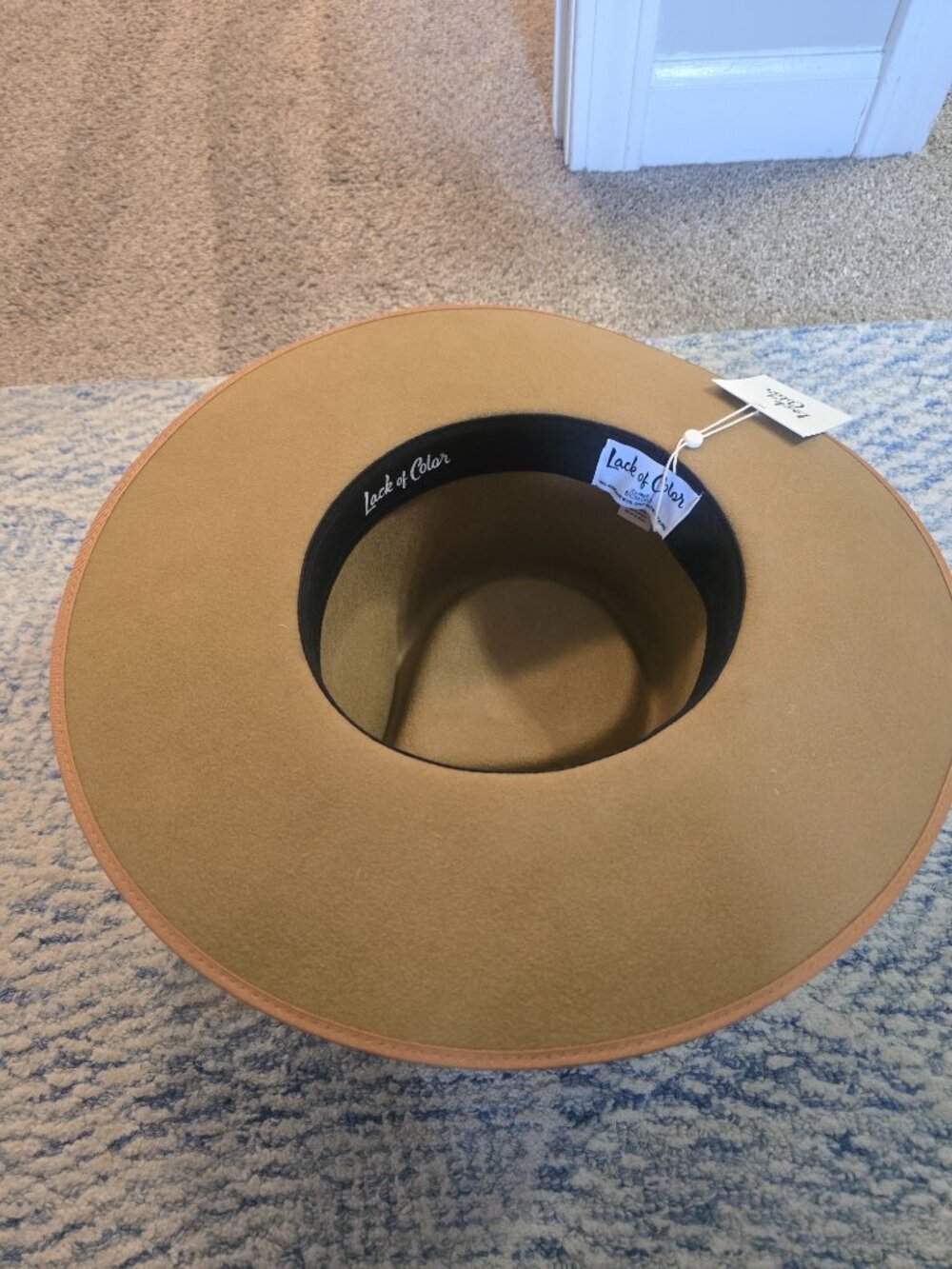Lack of color felt fedore hat Teak Rancher wool - Picture 2 of 5